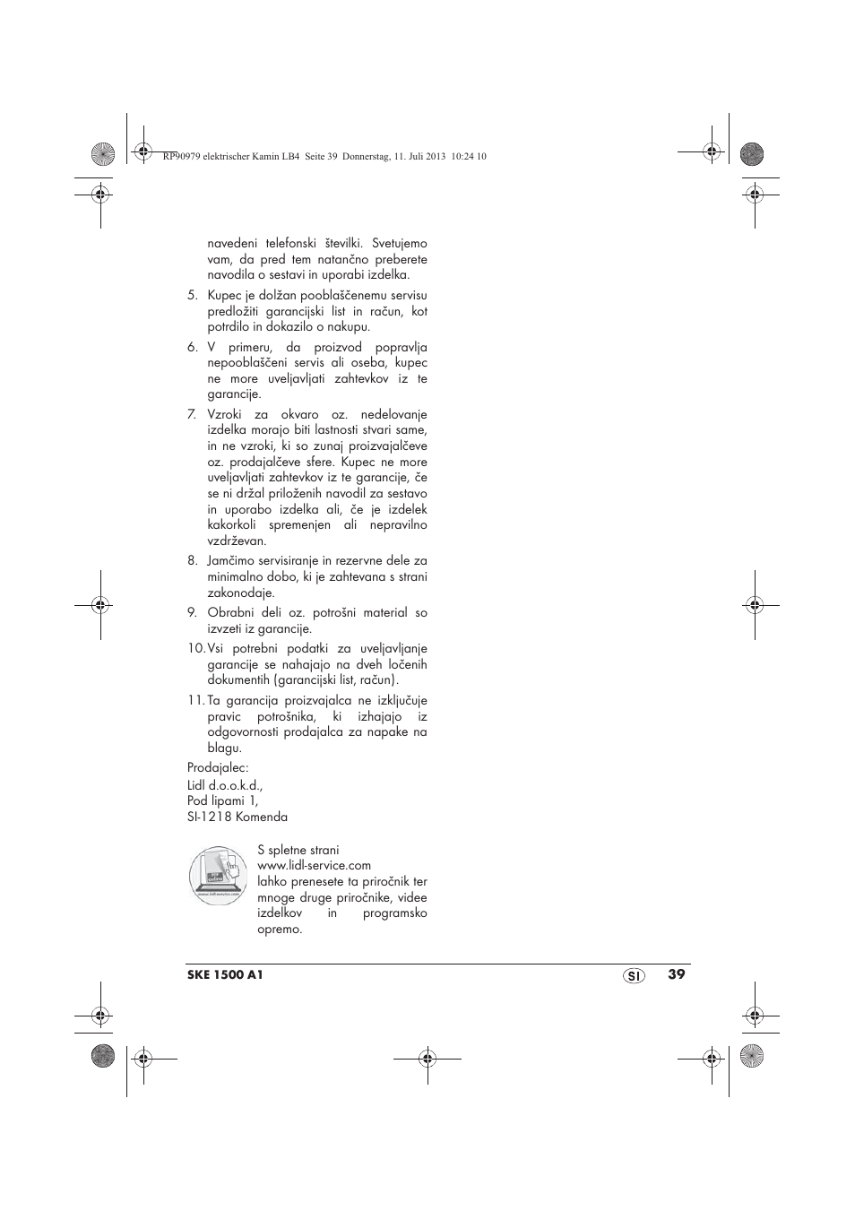 Silvercrest SKE 1500 A1 User Manual | Page 41 / 70