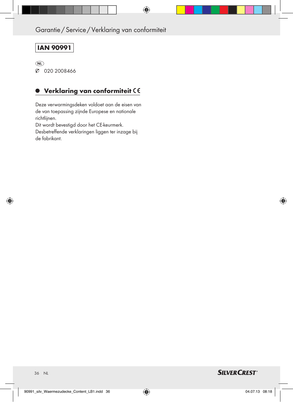 Silvercrest SWD 100 B2 User Manual | Page 36 / 44