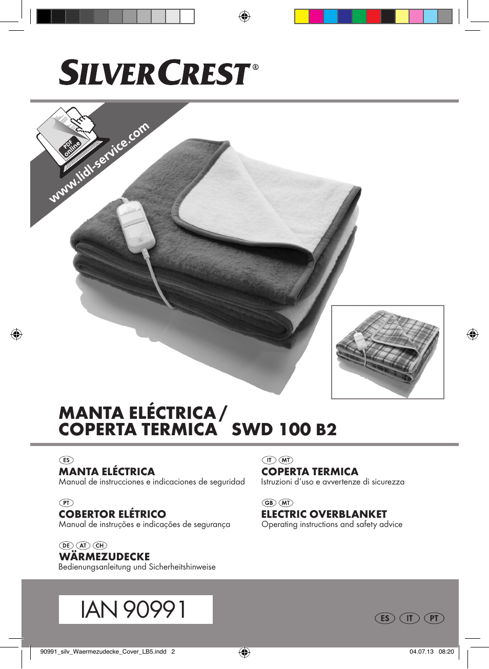 Silvercrest SWD 100 B2 User Manual | 45 pages