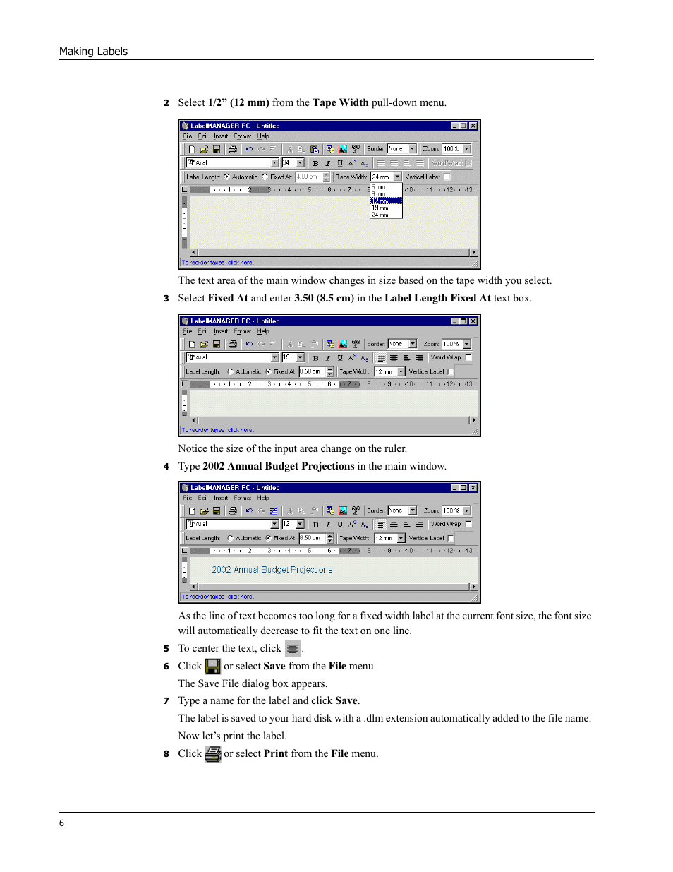 Dymo Label Manager PC User Manual | Page 10 / 28