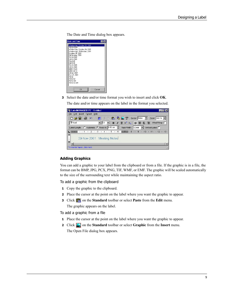 Adding graphics | Dymo Label Manager PC User Manual | Page 13 / 28