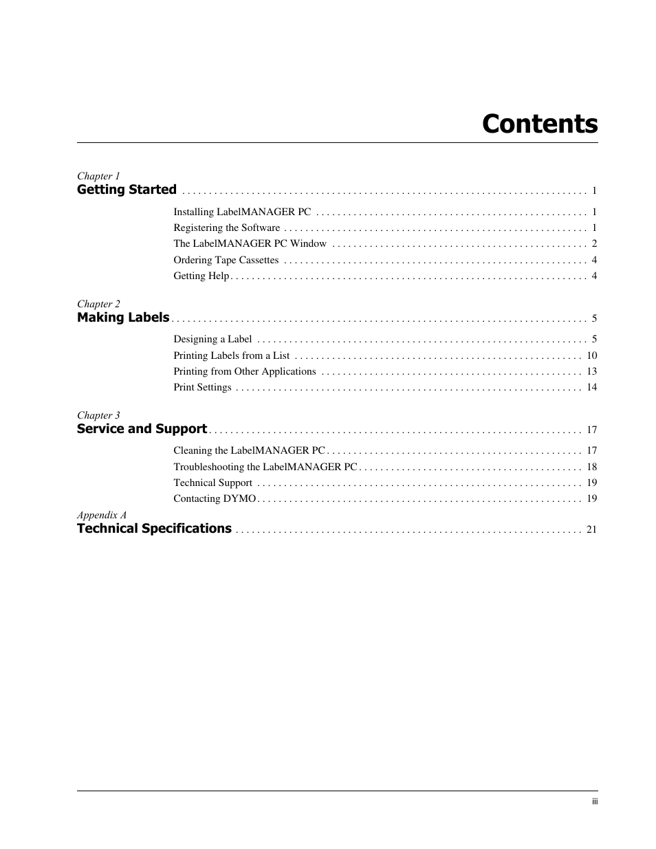 Dymo Label Manager PC User Manual | Page 3 / 28