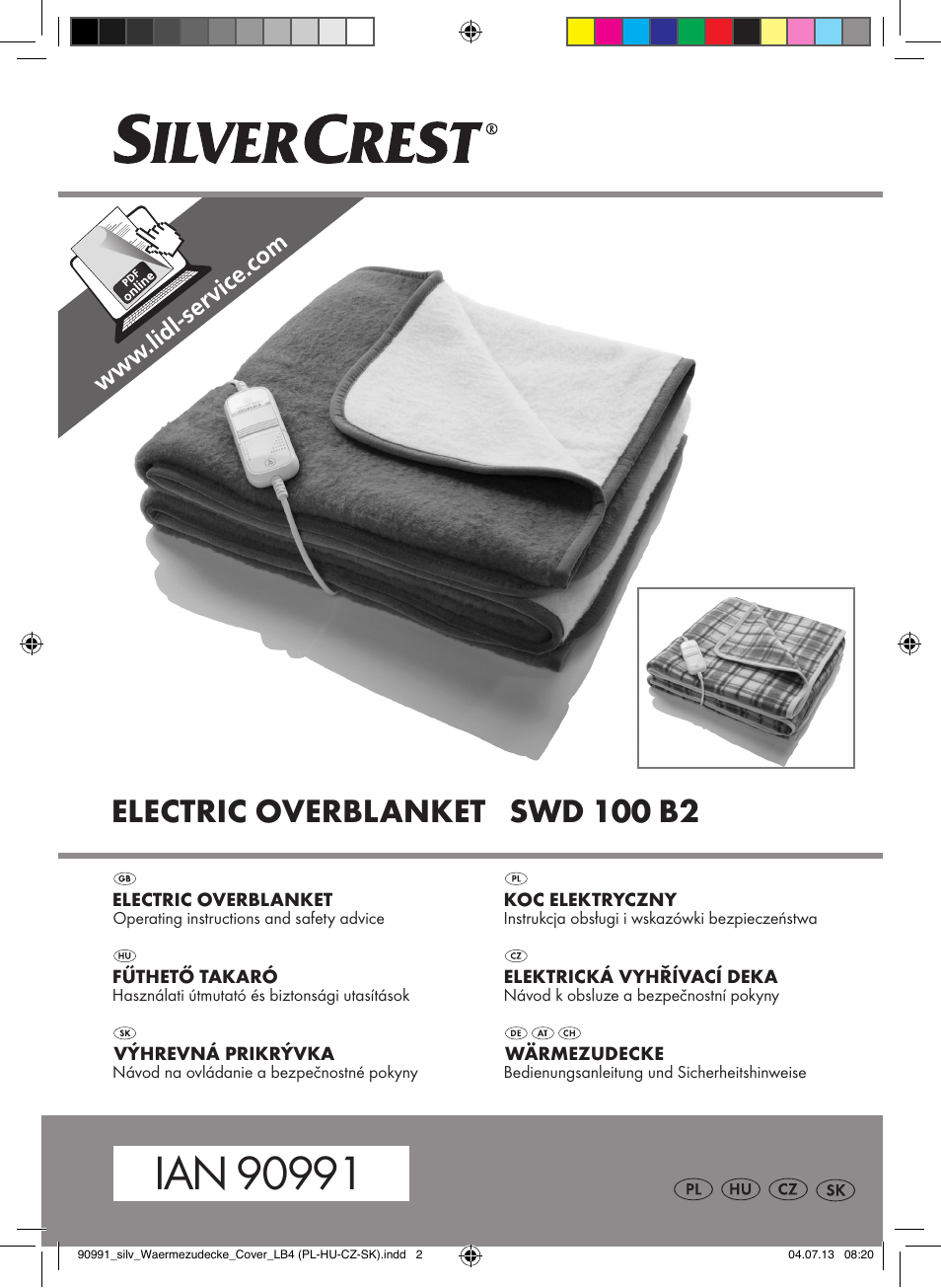 Silvercrest SWD 100 B2 User Manual | 57 pages