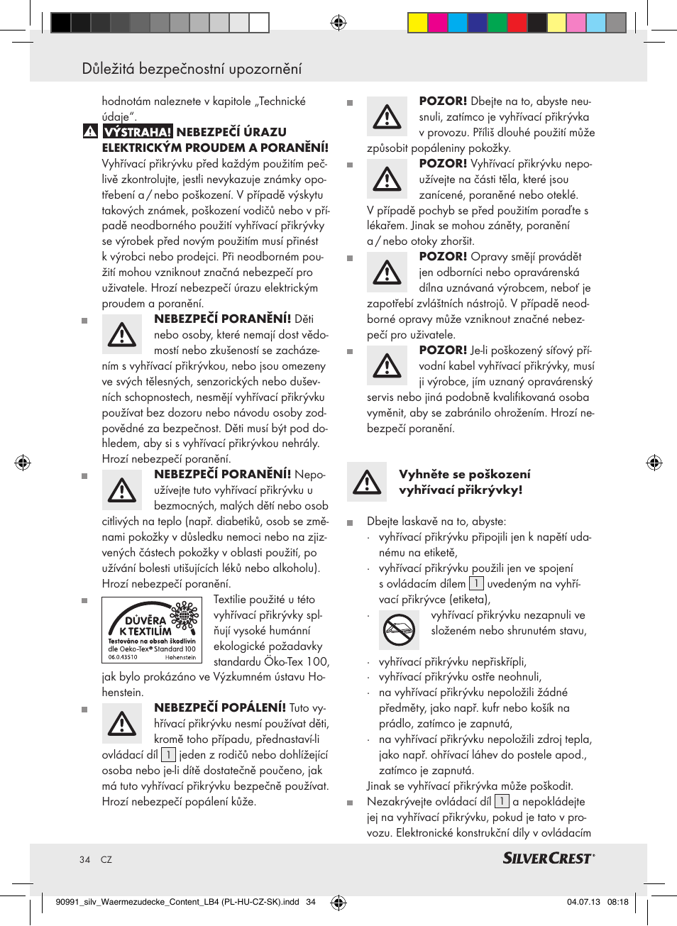 Silvercrest SWD 100 B2 User Manual | Page 34 / 57