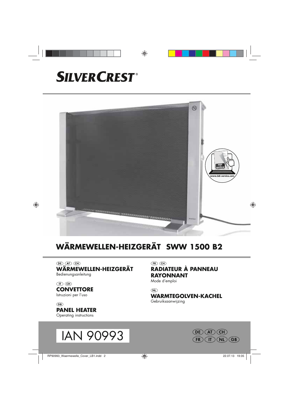Silvercrest SWW 1500 B2 User Manual | 70 pages