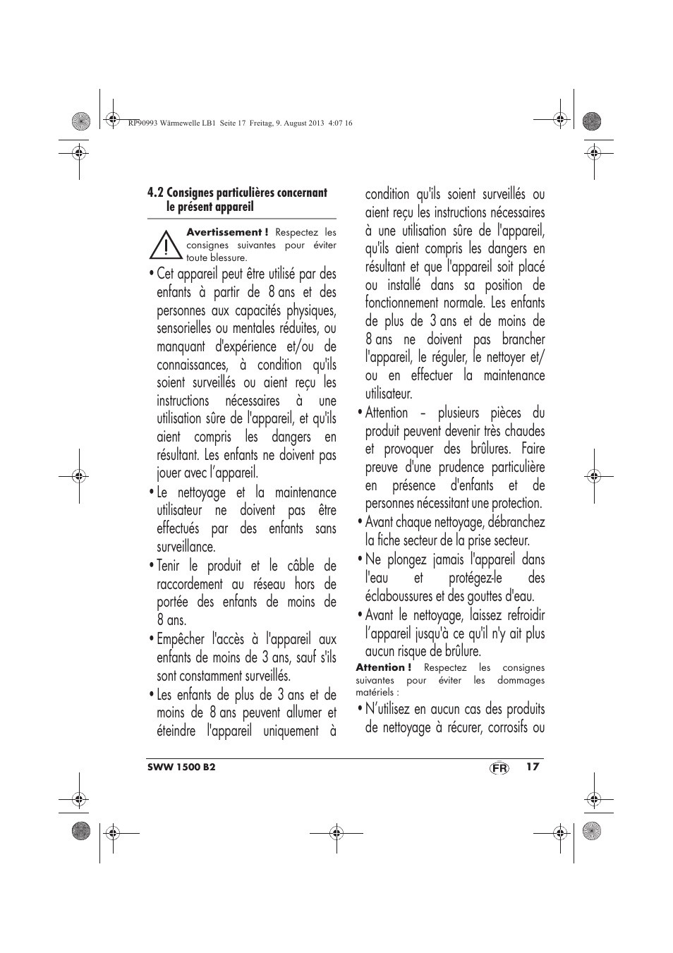 Silvercrest SWW 1500 B2 User Manual | Page 19 / 70