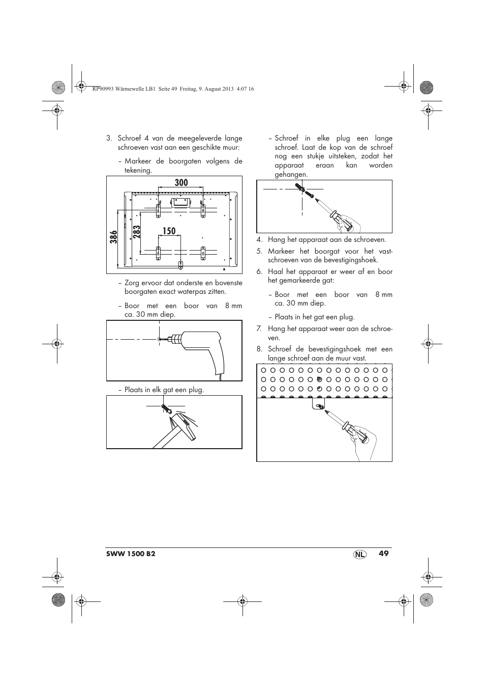Silvercrest SWW 1500 B2 User Manual | Page 51 / 70