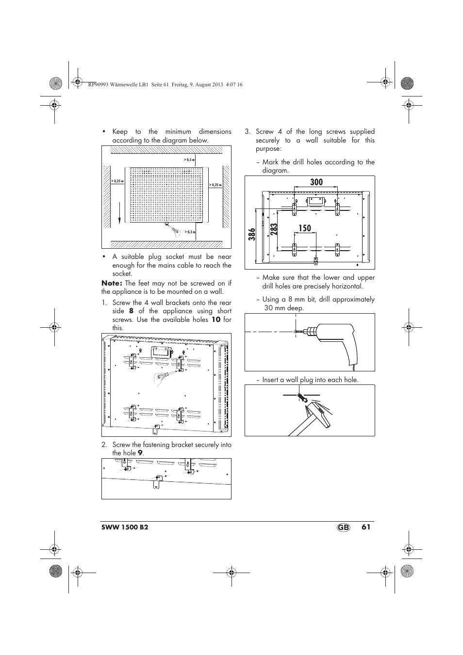 Silvercrest SWW 1500 B2 User Manual | Page 63 / 70
