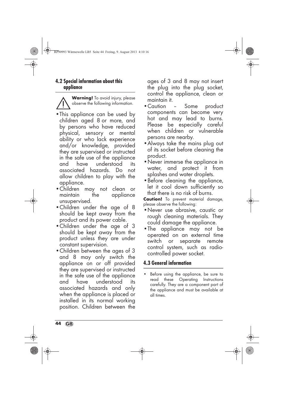 Silvercrest SWW 1500 B2 User Manual | Page 46 / 70