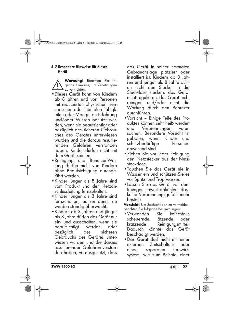 Silvercrest SWW 1500 B2 User Manual | Page 59 / 70
