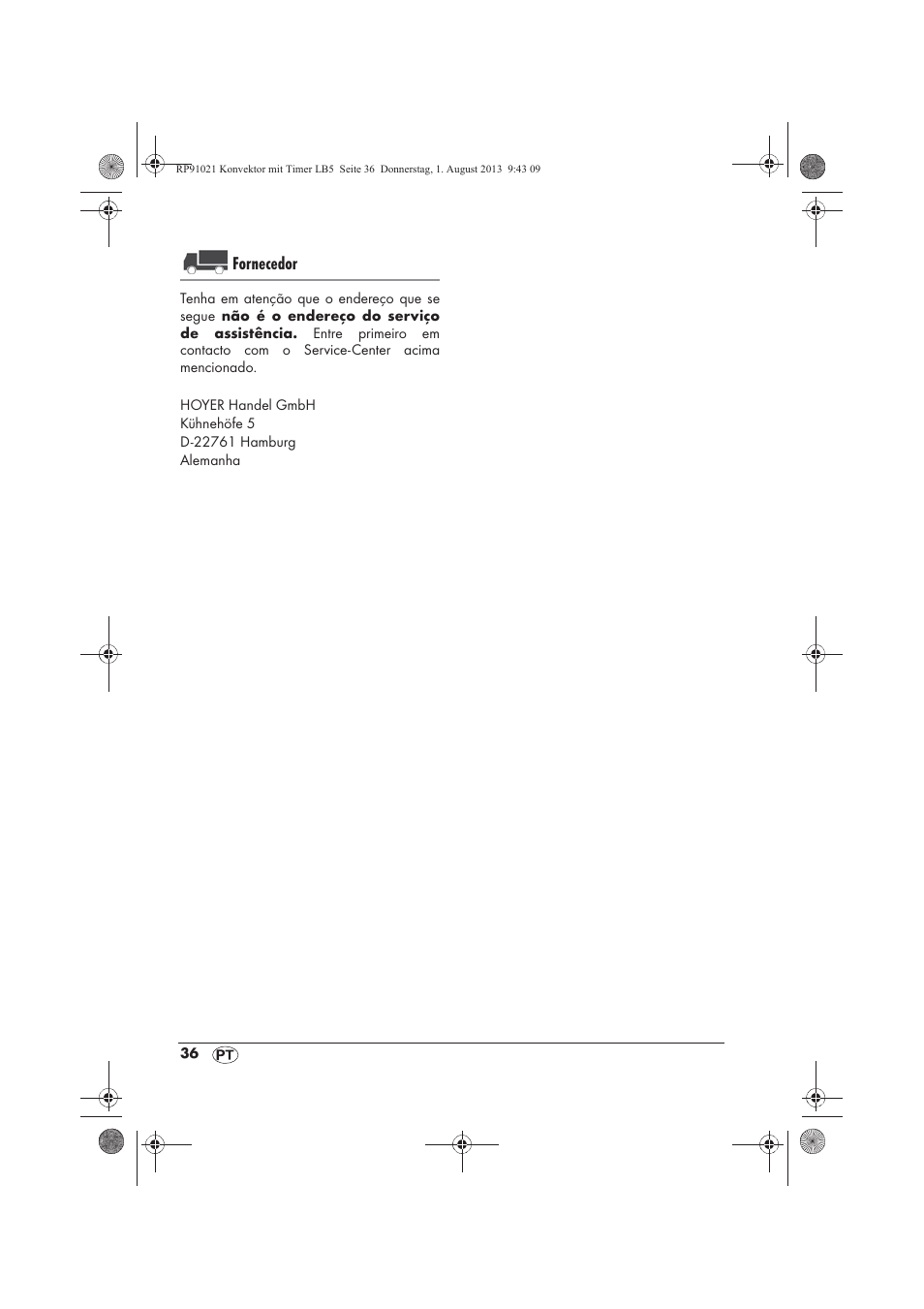 Fornecedor | Silvercrest SKT 2000 B1 User Manual | Page 38 / 62