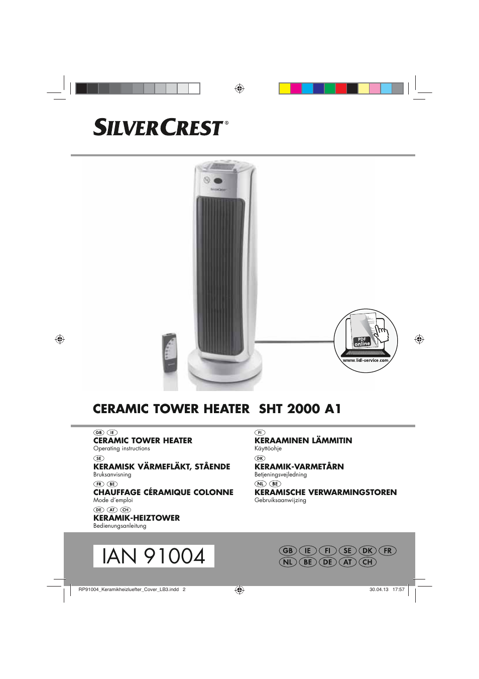 Silvercrest SHT 2000 A1 User Manual | 90 pages