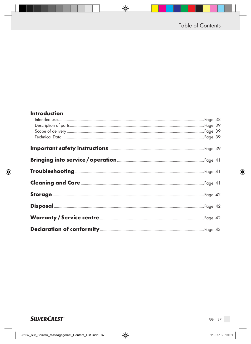 Silvercrest SSM 141 C3 User Manual | Page 37 / 45