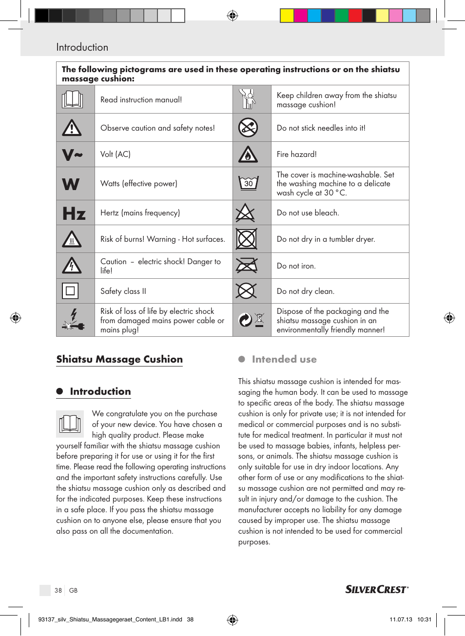 Introduction | Silvercrest SSM 141 C3 User Manual | Page 38 / 45