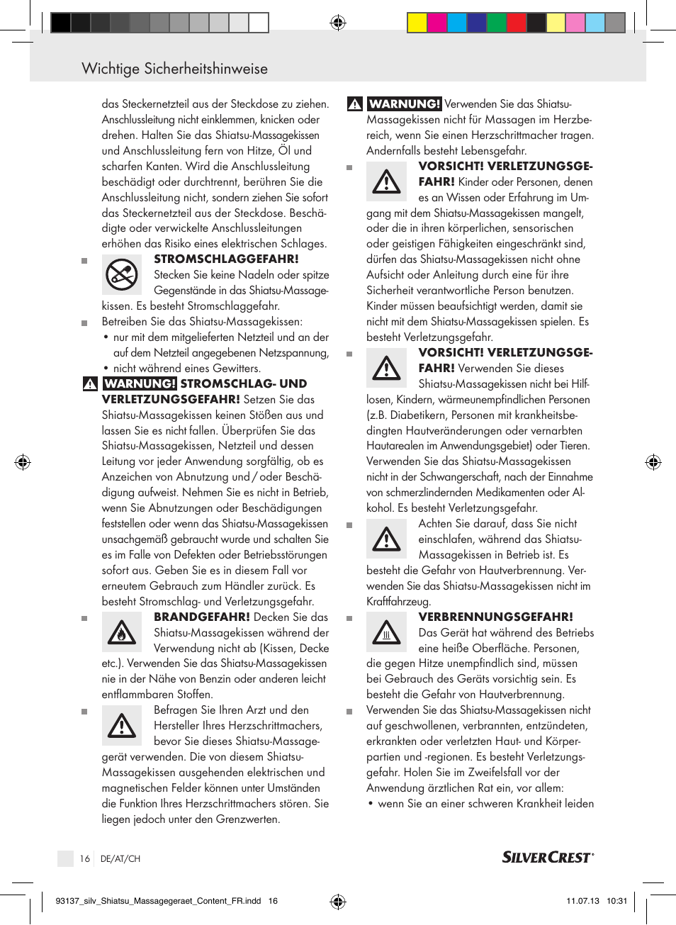 Wichtige sicherheitshinweise | Silvercrest SSM 141 C3 User Manual | Page 16 / 29