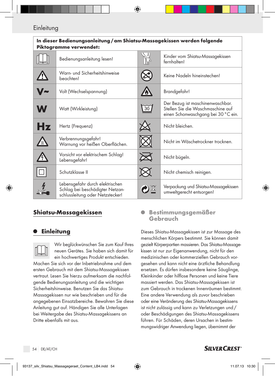 Einleitung | Silvercrest SSM 141 C3 User Manual | Page 54 / 61