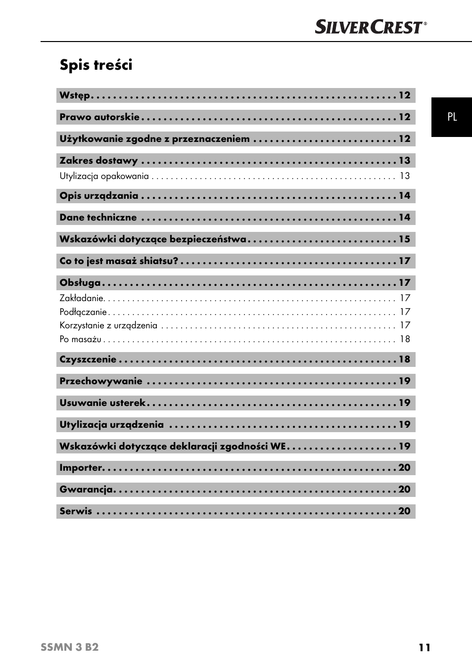 Silvercrest SSMN 3 B2 User Manual | Page 14 / 65