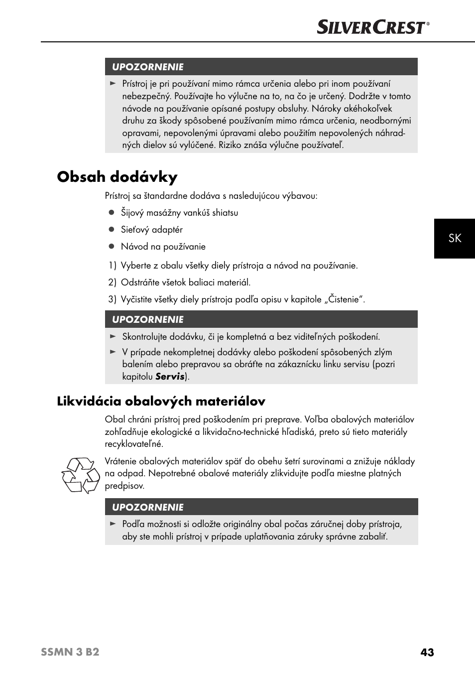 Silvercrest SSMN 3 B2 User Manual | Page 46 / 65