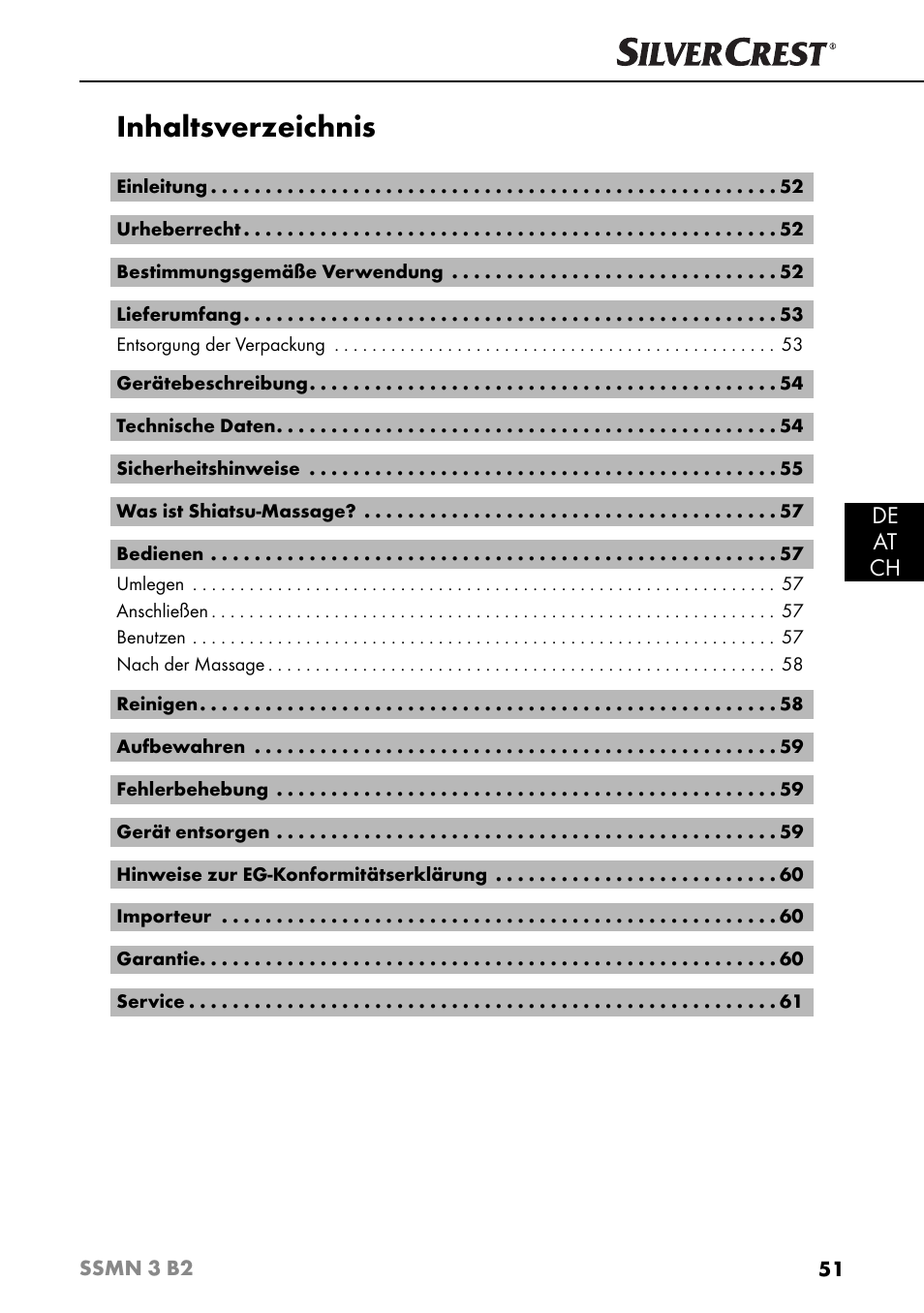 Silvercrest SSMN 3 B2 User Manual | Page 54 / 65