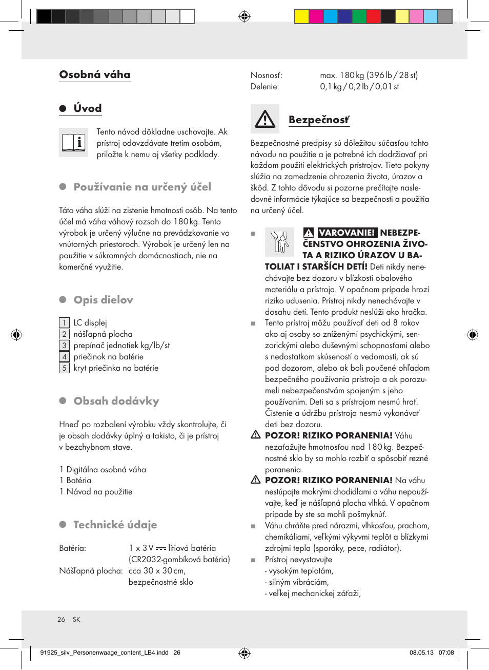 Silvercrest Z30936 User Manual | Page 26 / 34