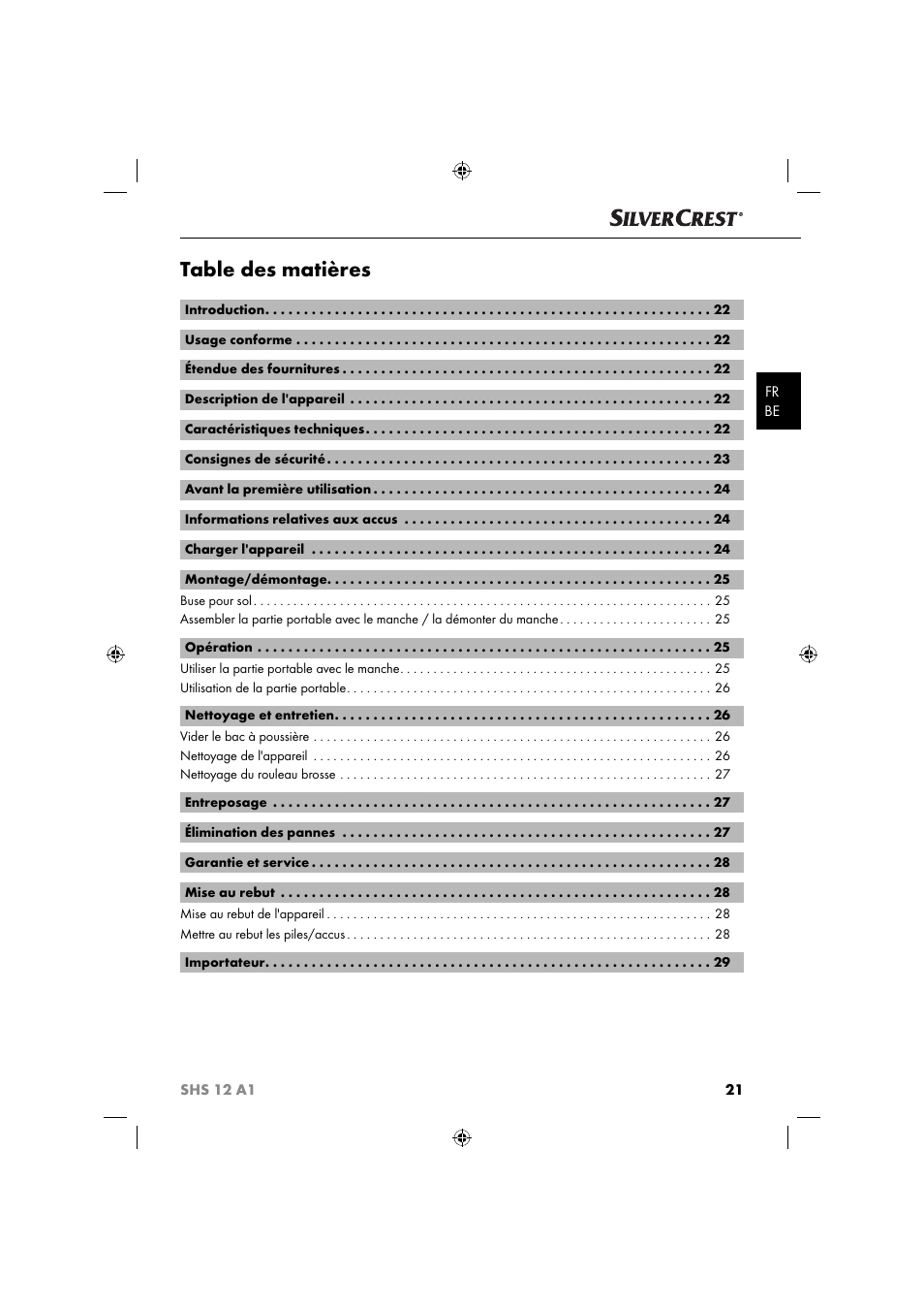 Silvercrest SHSS 12 A1 User Manual | Page 24 / 53