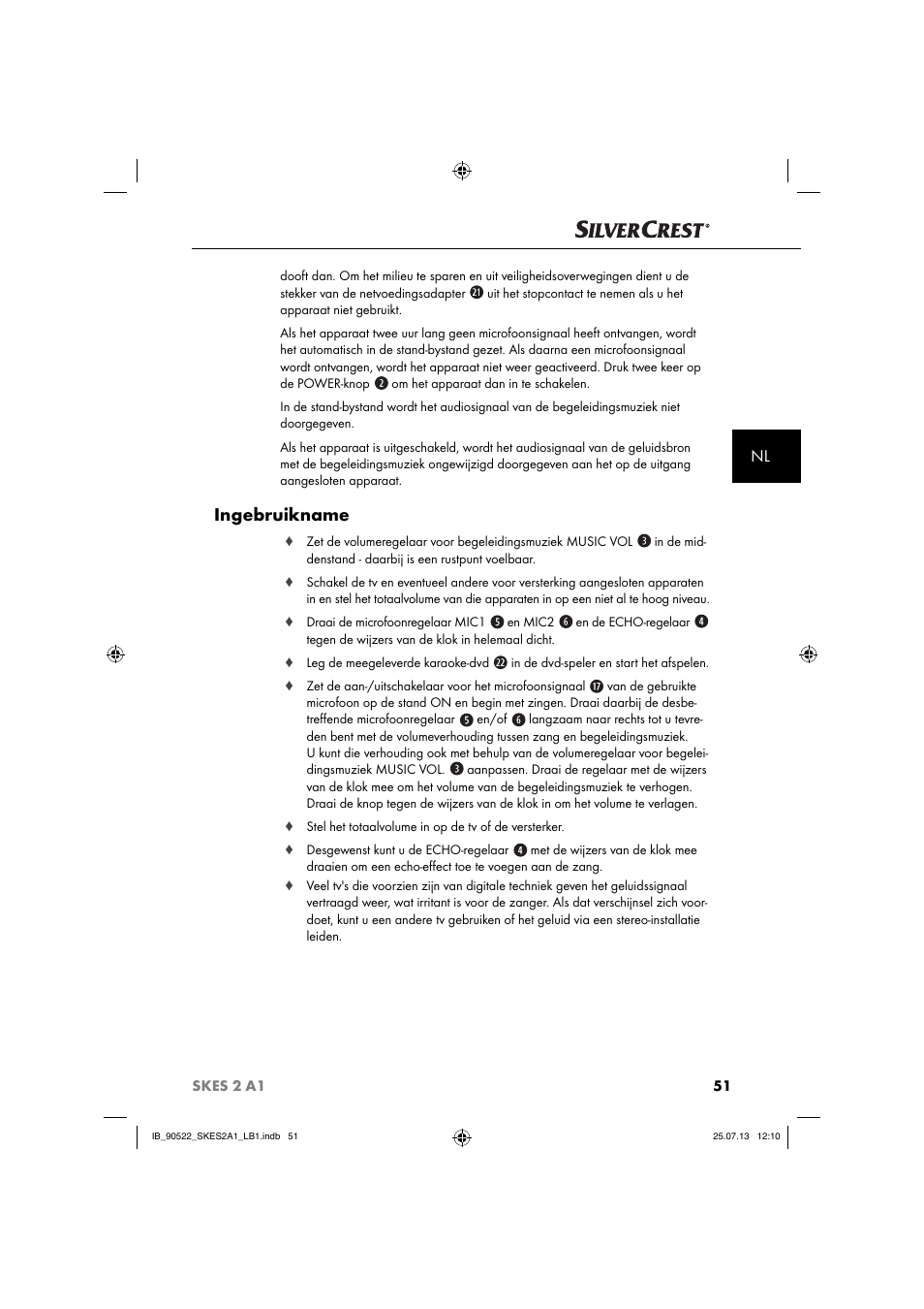 Ingebruikname | Silvercrest SKES 2 A1 User Manual | Page 54 / 74