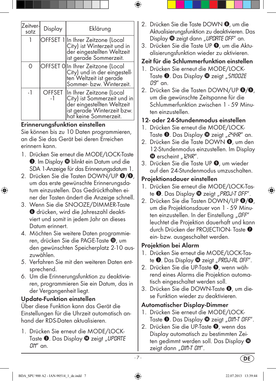 Silvercrest SPU 900 A2 User Manual | Page 10 / 72