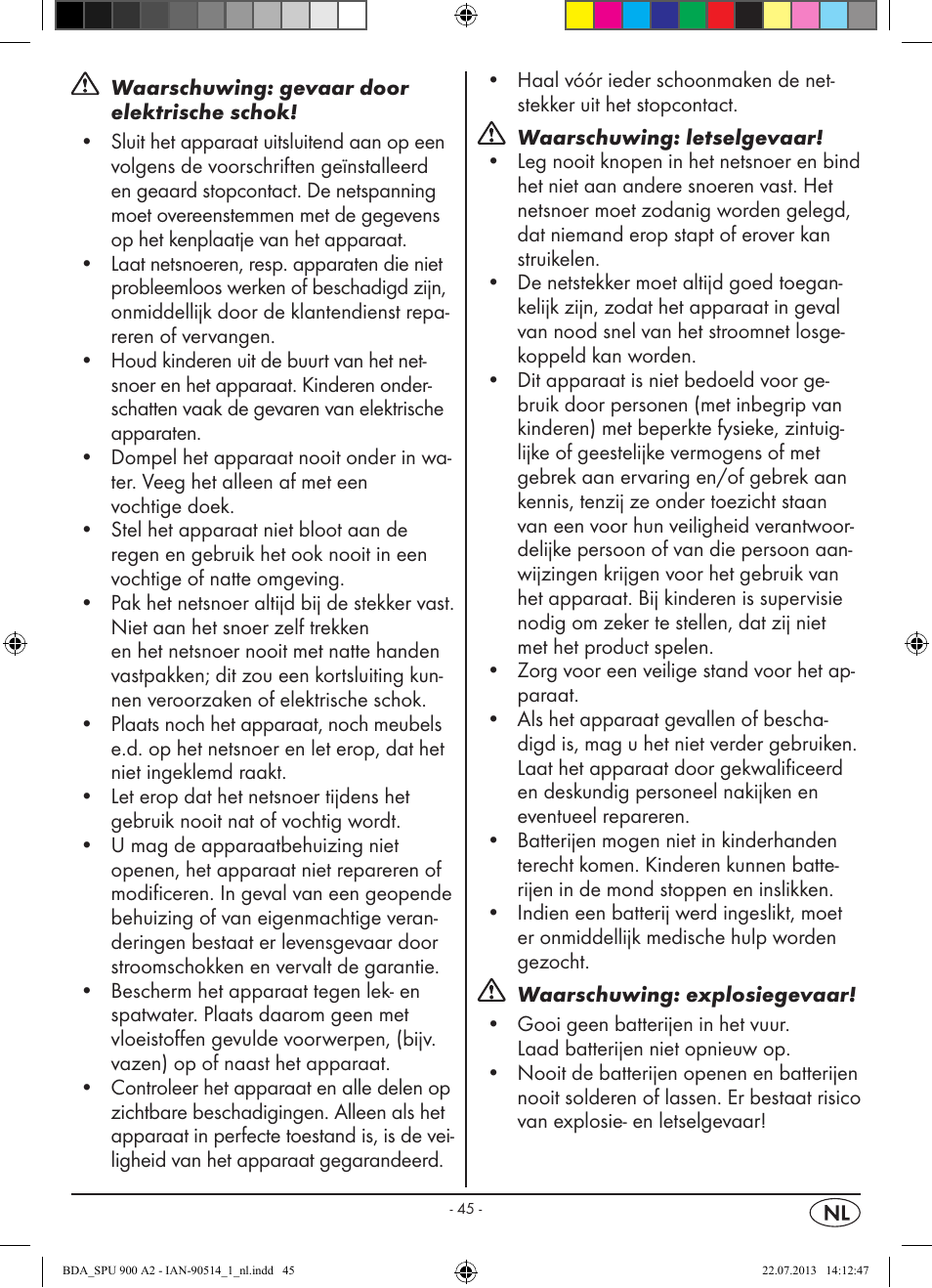Silvercrest SPU 900 A2 User Manual | Page 48 / 72