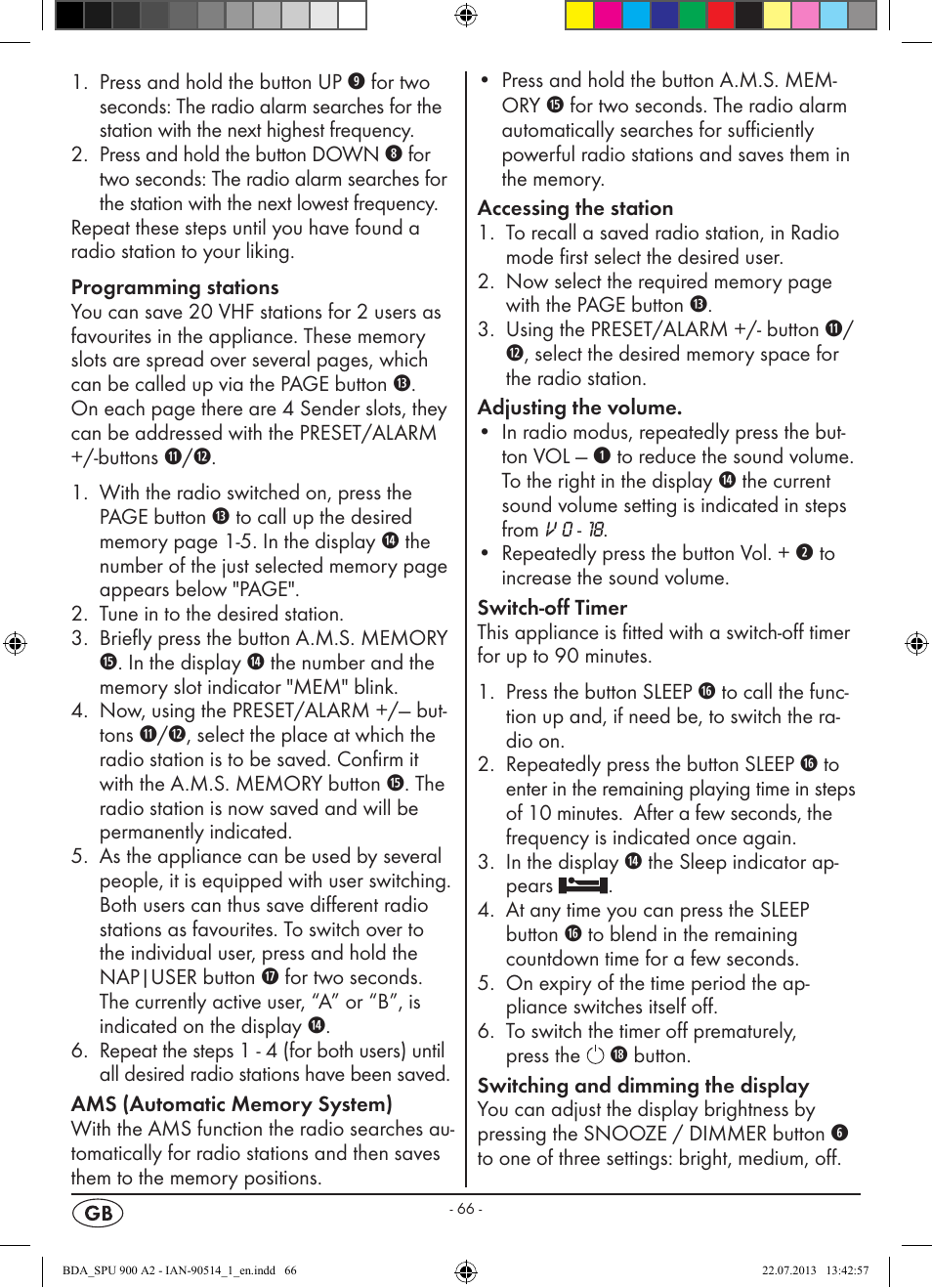 Silvercrest SPU 900 A2 User Manual | Page 69 / 72