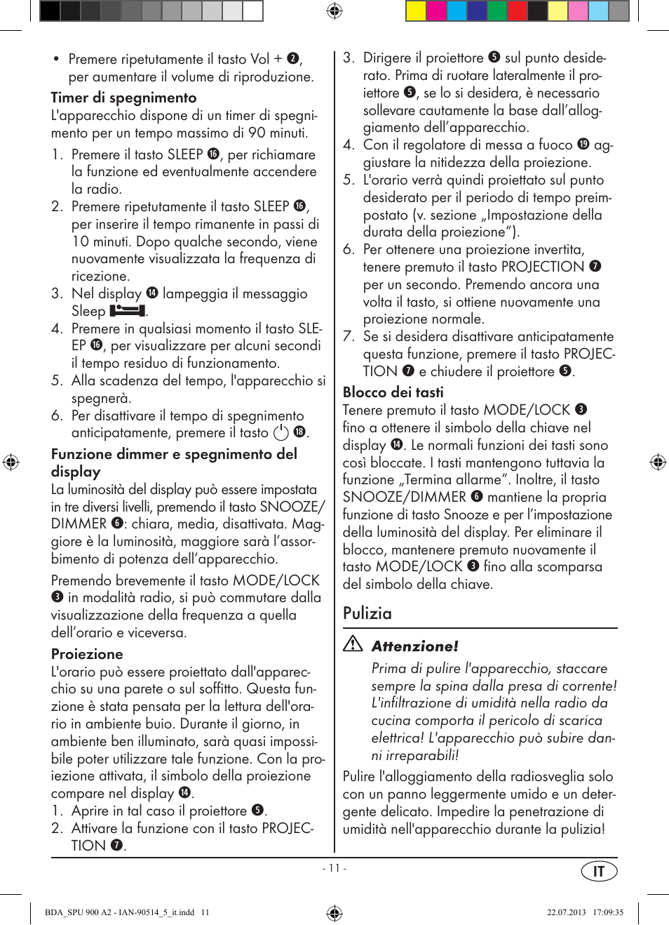 Pulizia | Silvercrest SPU 900 A2 User Manual | Page 14 / 57