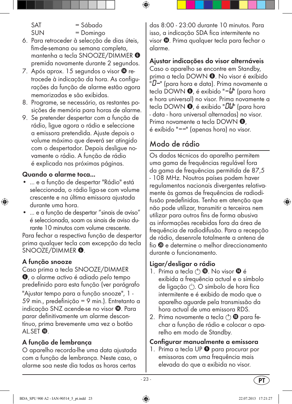 Modo de rádio | Silvercrest SPU 900 A2 User Manual | Page 26 / 57