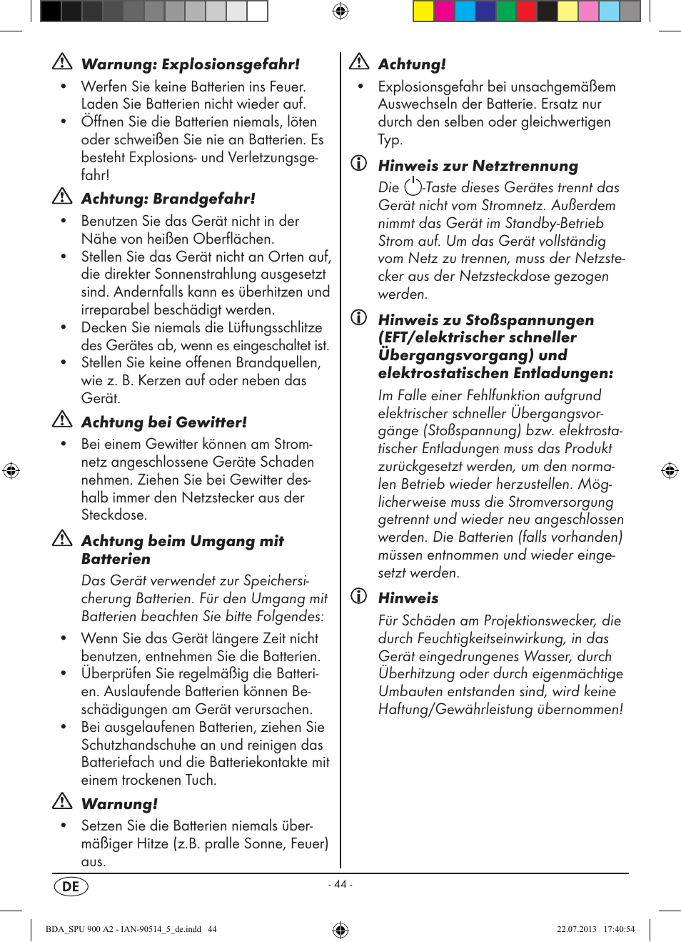 Silvercrest SPU 900 A2 User Manual | Page 47 / 57