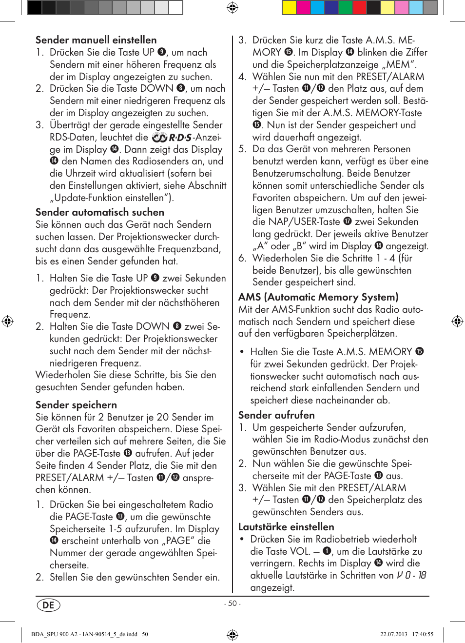 Silvercrest SPU 900 A2 User Manual | Page 53 / 57