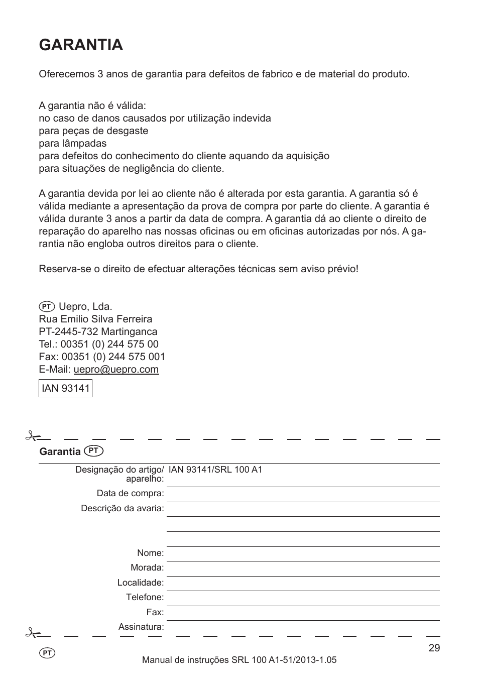 Silvercrest SRL 100 A1 User Manual | Page 29 / 48
