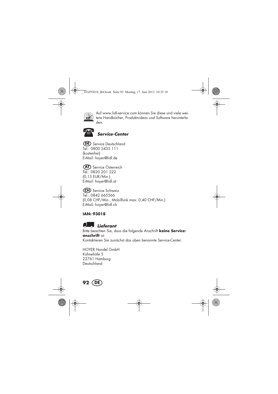 Silvercrest SKH 60 B1 User Manual | Page 94 / 98