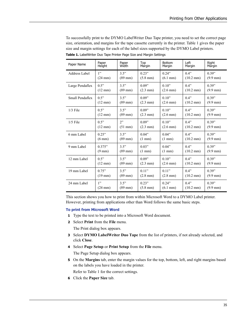 Dymo LabelWriter 400 Turbo User Manual | Page 39 / 54