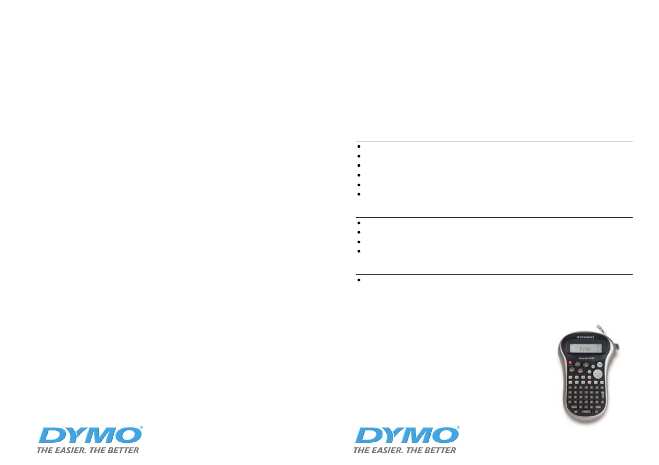 Labelwriter labels, Labelpoint 150 | Dymo SD17293 User Manual | Page 5 / 8