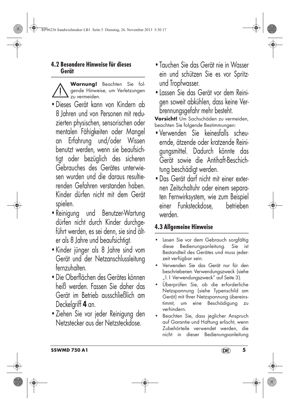 Silvercrest SSWMD 750 A1 User Manual | Page 7 / 58