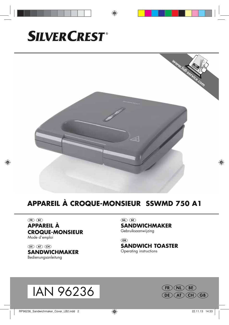 Silvercrest SSWMD 750 A1 User Manual | 46 pages