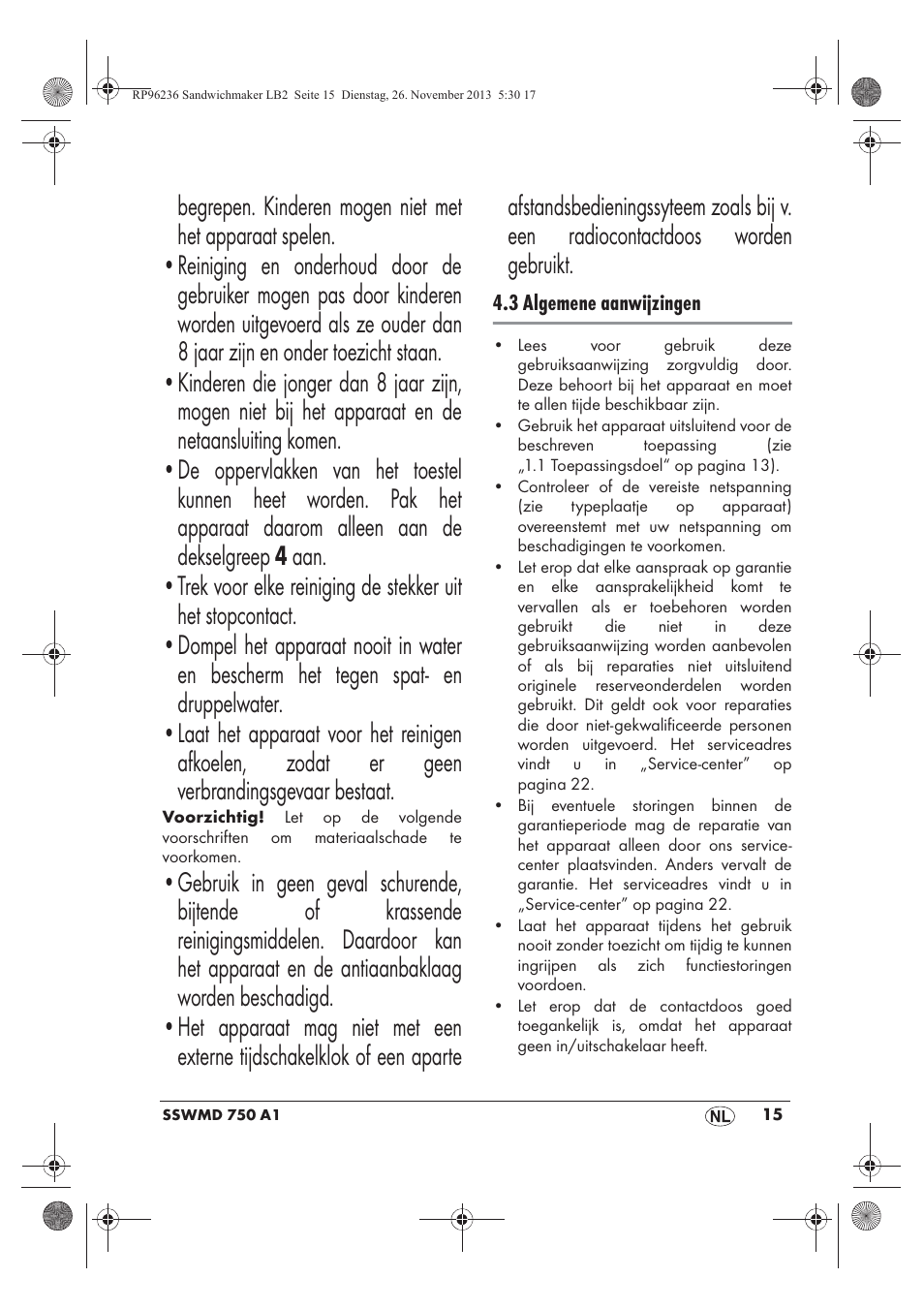 Silvercrest SSWMD 750 A1 User Manual | Page 17 / 46