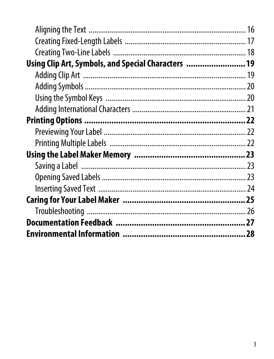 Dymo 260P User Manual | Page 3 / 30