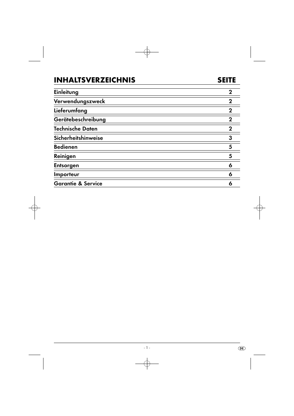 Inhaltsverzeichnis seite | Silvercrest SPCM 1200 B1 User Manual | Page 4 / 28