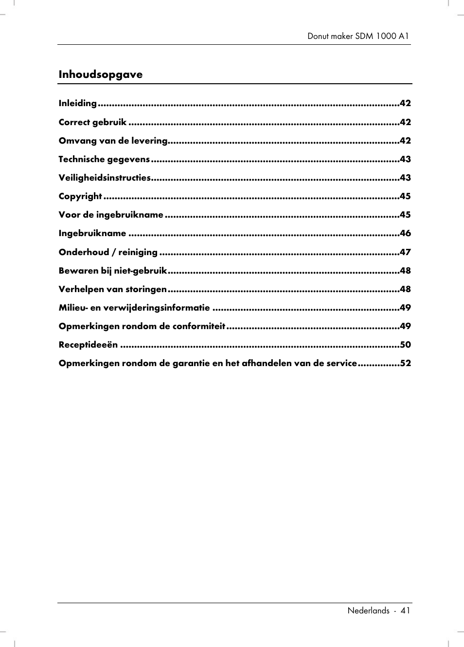 Silvercrest SDM 1000 A1 User Manual | Page 43 / 70