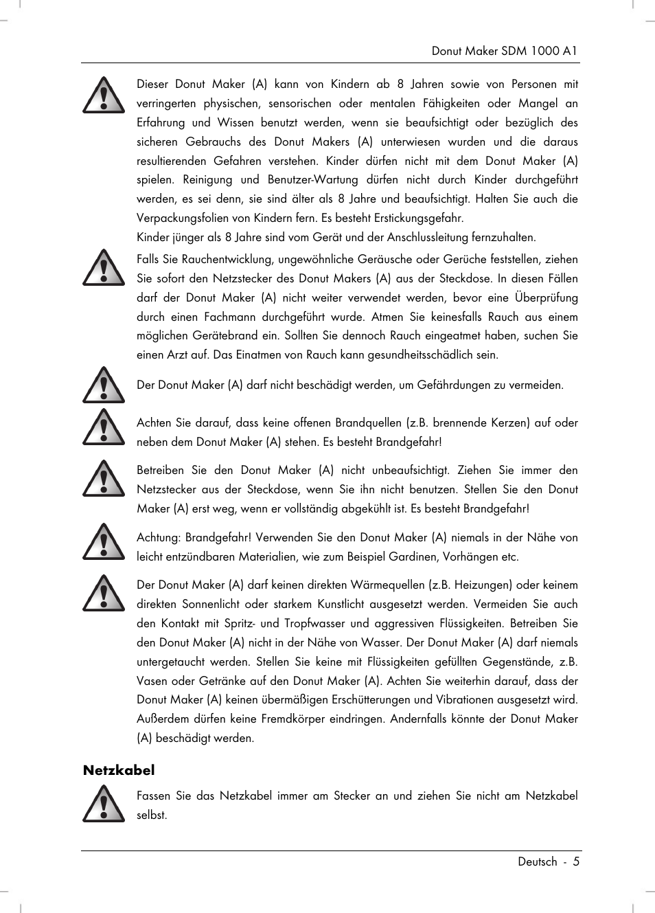 Silvercrest SDM 1000 A1 User Manual | Page 7 / 70