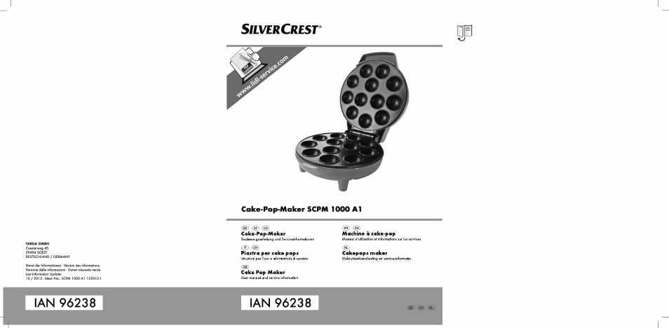 Silvercrest SCPM 1000 A1 User Manual | 70 pages