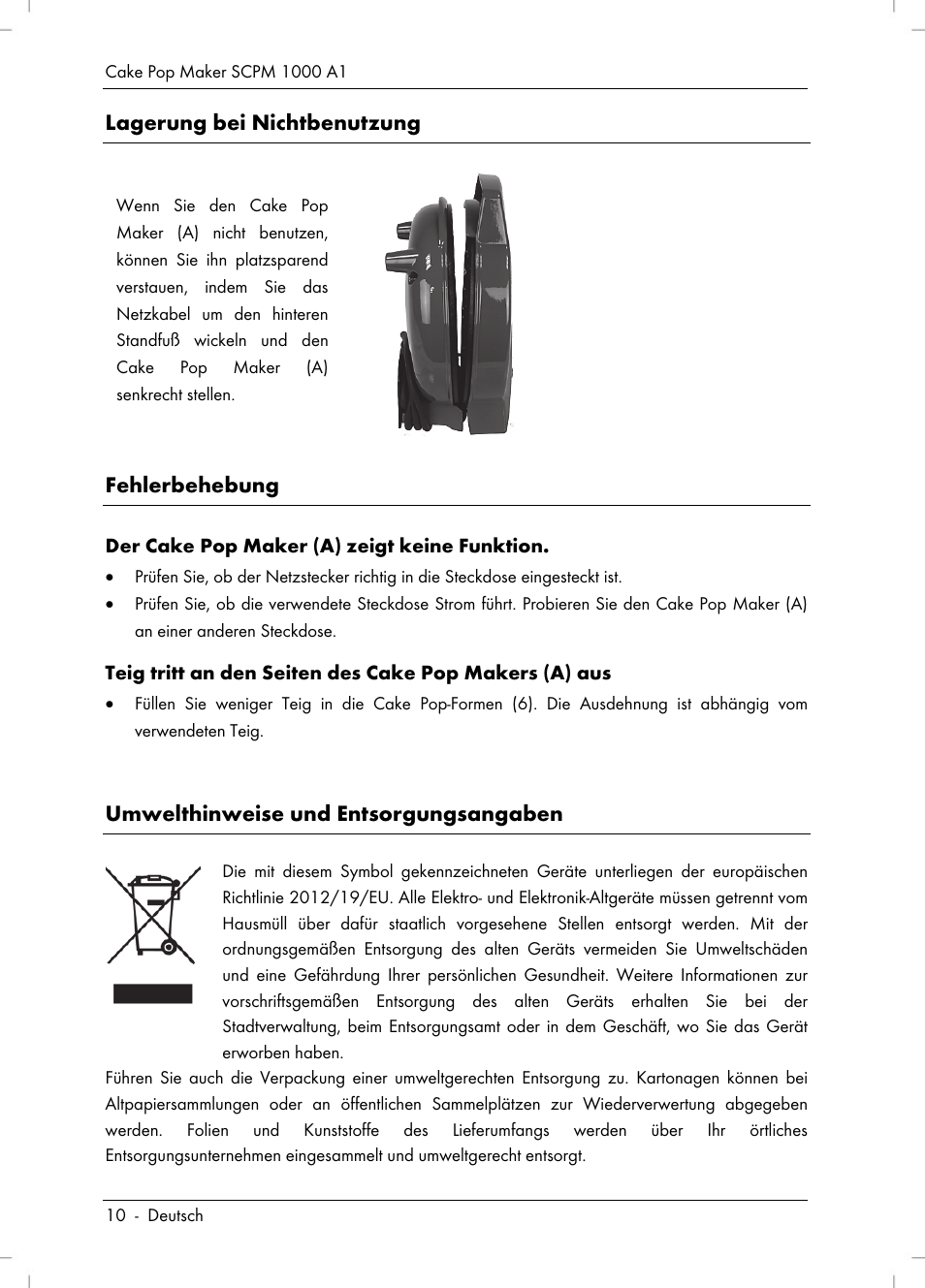 Silvercrest SCPM 1000 A1 User Manual | Page 12 / 70