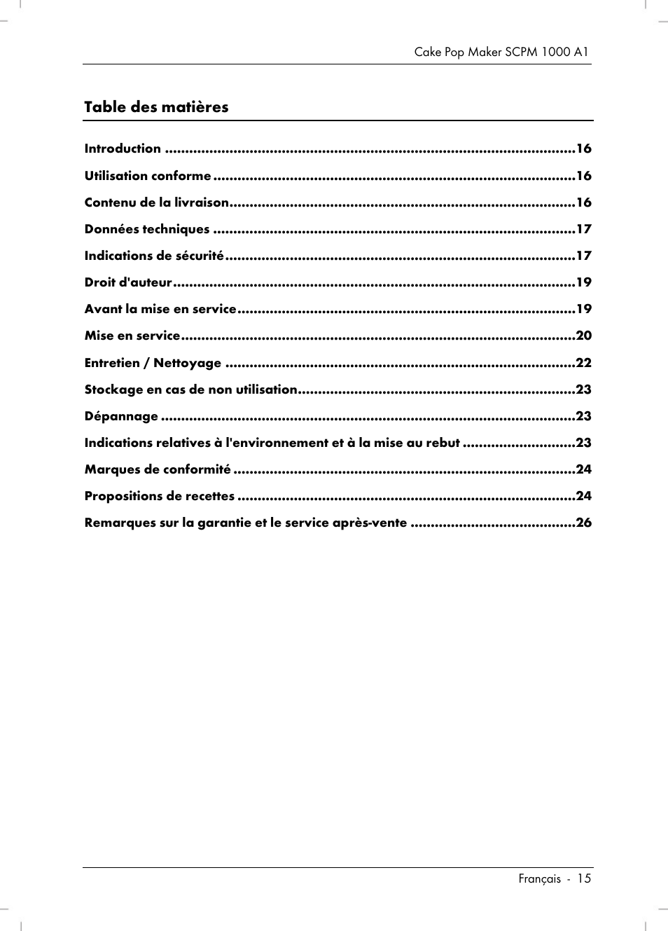 Silvercrest SCPM 1000 A1 User Manual | Page 17 / 70