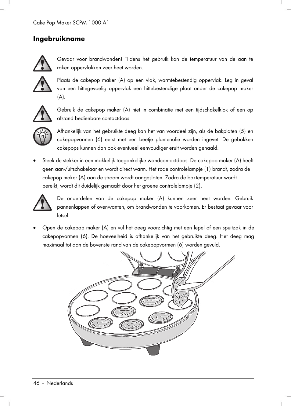 Ingebruikname | Silvercrest SCPM 1000 A1 User Manual | Page 48 / 70