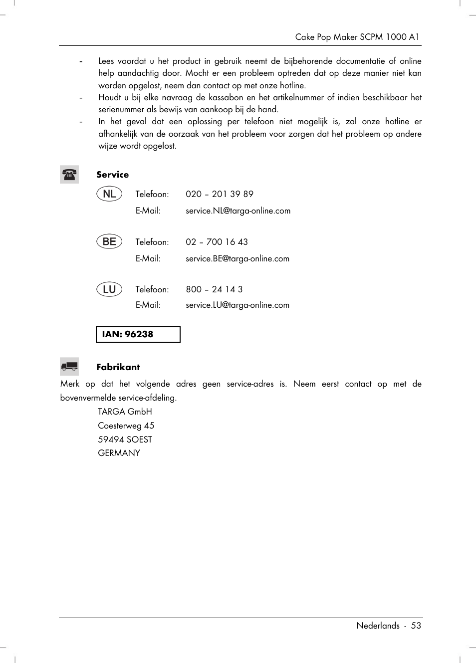 Silvercrest SCPM 1000 A1 User Manual | Page 55 / 70