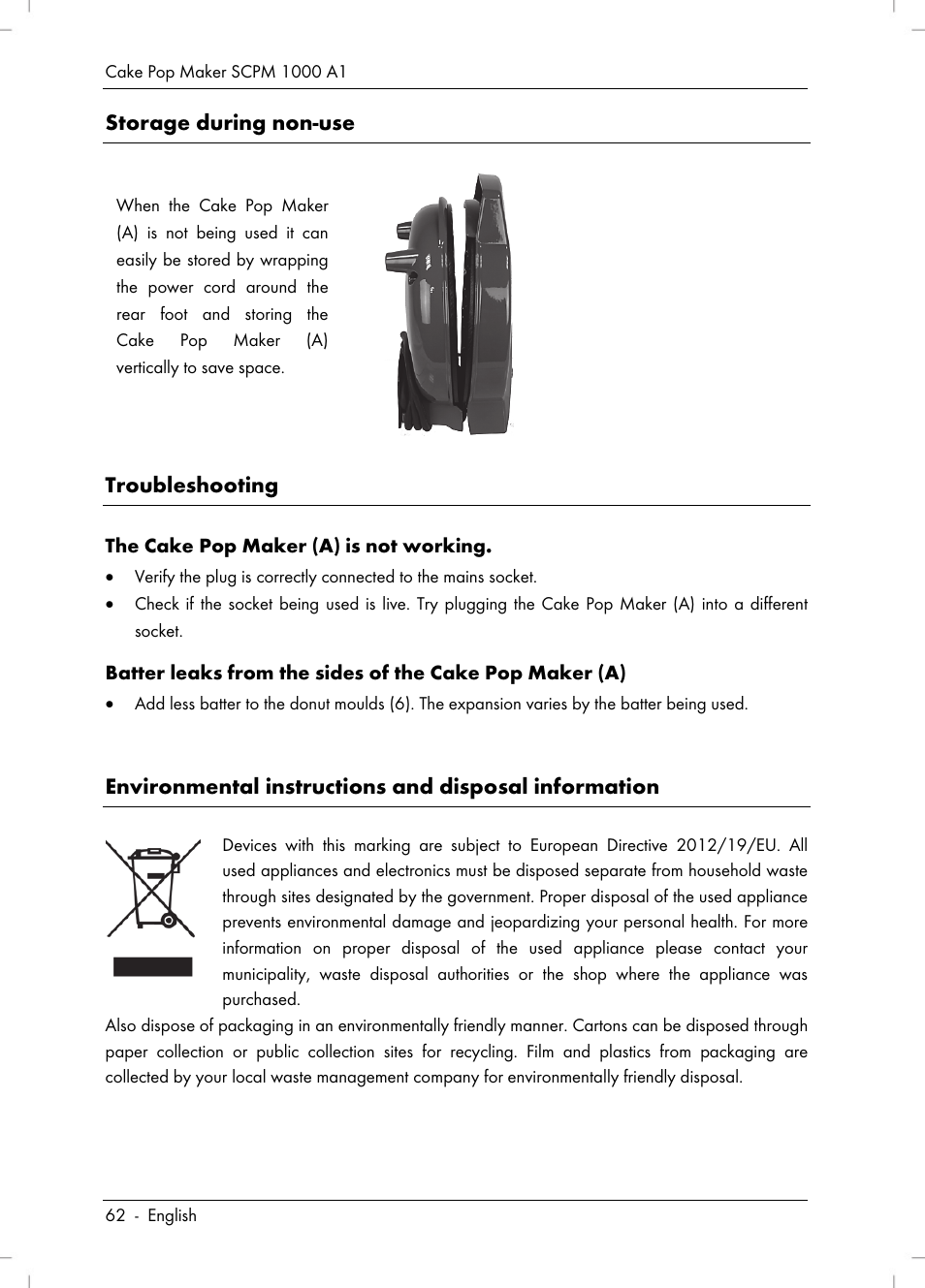Silvercrest SCPM 1000 A1 User Manual | Page 64 / 70